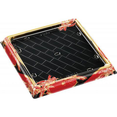 エフピコ 寿司桶 祝賀桶33-33 40貫PTおり姫赤 53633333 1ケース(120個(10個×12))（直送品）