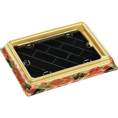 エフピコ 寿司桶 祝賀桶25-19 15貫PT万福金 53642519 1ケース(200個(50個×4))（直送品）