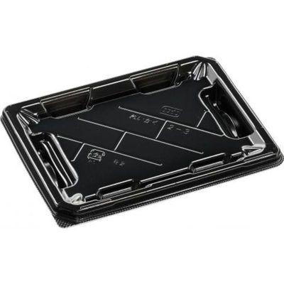 エフピコ 寿司容器 麗角 2-3 黒 54030203 1ケース(800個(50個×16))（直送品）