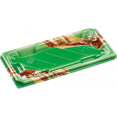 エフピコ 寿司容器 麗角 1-4 うるわし緑 54050104 1ケース(900個(50個×18))（直送品）