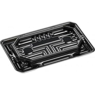 エフピコ 刺身容器 涼角 20-12 黒 55002012 1ケース(1000個(50個×20))（直送品）