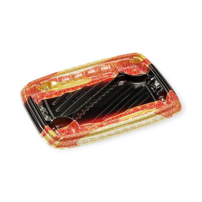 エフピコ 弁当容器 MSDレイア27-19-1 らい光赤 7E012722 1ケース(400個(50個×8))（直送品）