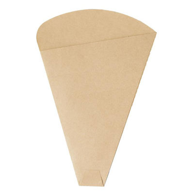 天満紙器 クレープ袋 TSK12 無地三角袋T04 茶ラミ スパイラル 8906528 1ケース(2000個(100個×20))（直送品）