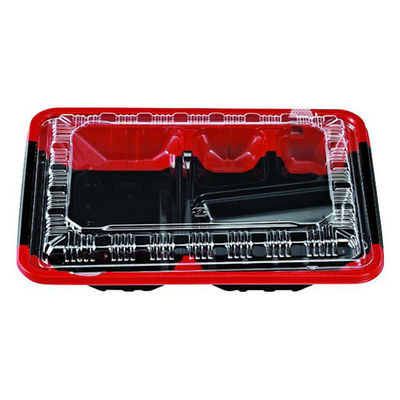 エフピコチューパ 弁当容器 CK-1-1 フチ赤黒セット(エコOP) CP520377 1ケース(400個(50個×8))（直送品）