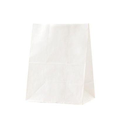 パックタケヤマ 角底袋 H500 耐油角底袋 白無地 XZT55405 1ケース(1000個(100個×10))（直送品）