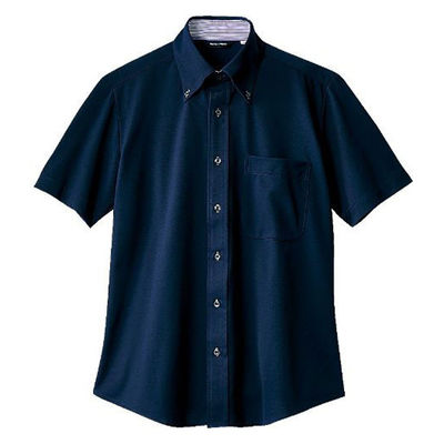 住商モンブラン ZK2712-9CB_5L ニットシャツ 兼用 半袖 ネイビー 5L 1ケース(1個)（直送品）