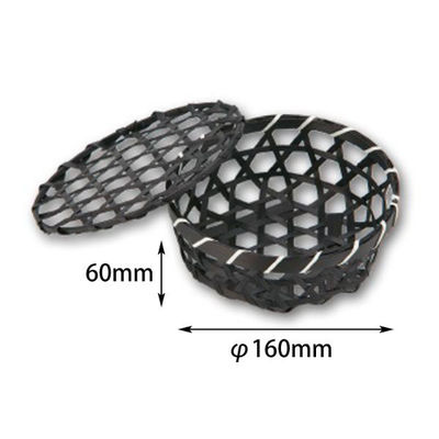 アサヒグリーン 装飾品 六ッ目丸平フタ付 BK 16 3562 1ケース(250個(1個×250))（直送品）