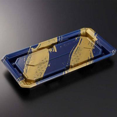 中央化学 寿司容器 HS澄板28-14 麻筆DB-BK 身 00116165 1ケース(400個(50個×8))（直送品）