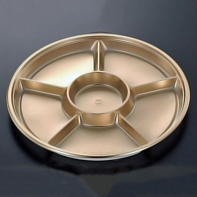 中央化学 オードブル容器 DX PD 丸38-6 G-BK 00778503 1袋(10個)（直送品）