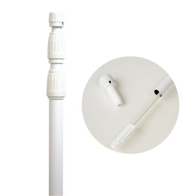 ササガワ 販促用品 40-6123 のぼり用ポール 3段伸縮式 白 1ケース(1個)（直送品）