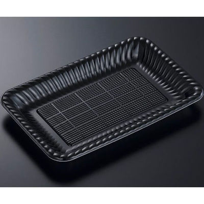 中央化学 オードブル容器 PDプレートK30-20 黒 内 身 00304405 1ケース(800個(50個×16))（直送品）