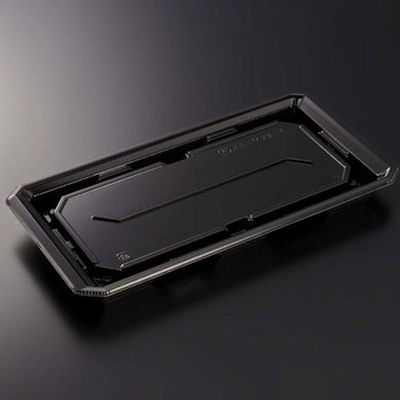 中央化学 寿司容器 HS澄板28-14 BK 身 00116122 1ケース(400個(50個×8))（直送品）