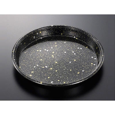 中央化学 寿司桶 HS 丸桶 60 黒金箔-BK 身 00610234 1ケース(80個(10個×8))（直送品）