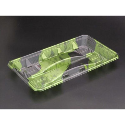 リスパック 鮮魚トレー バイオ 鮮やぎ 30-18T はやて緑 FATU693 1袋(50個)（直送品）