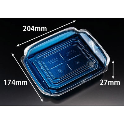 リスパック 刺身容器 バイオ 華ノ枠 20-17B ゆう箔銀 FHNW406 1袋(50個)（直送品）