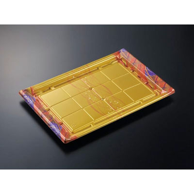 中央化学 刺身容器 CF宴角 40-27 華やぎV-BK 身 00781794 1袋(10個)（直送品）