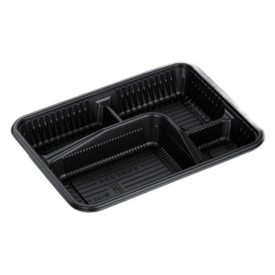 中央化学 弁当容器 CT仕切折R 2.5A BK 身 00734323 1袋(100個)（直送品）