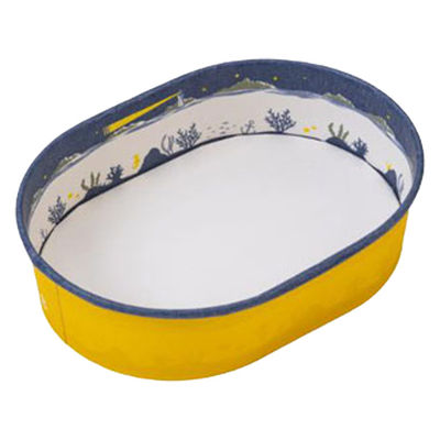 東洋アルミエコープロダクツ テイクアウト容器 紙コップ楕円型 海 NV/YE K9161Z 1ケース(600個(100個×6))（直送品）