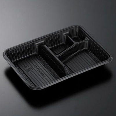 中央化学 弁当容器 CT仕切折R 2.5E2 BK 身 00401749 1ケース(800個(100個×8))（直送品）