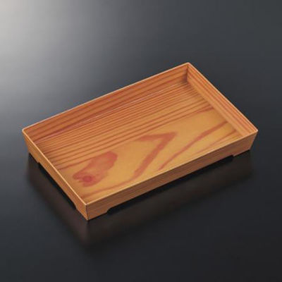 中央化学 寿司容器 SKS 20-12 木目 身 00778744 1ケース(400個(50個×8))（直送品）