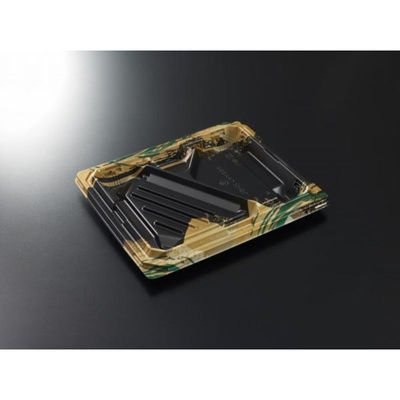 中央化学 弁当容器 CT宝台膳 23-19L 風葉BK 身 00772336 1ケース(600個(50個×12))（直送品）