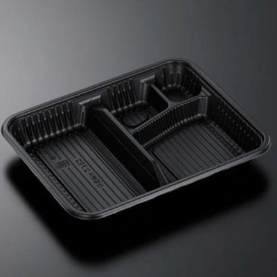 中央化学 弁当容器 CT仕切折R 2.7E2 BK 身 00401752 1ケース(800個(100個×8))（直送品）