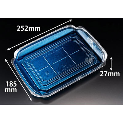 リスパック 刺身容器 バイオ 華ノ枠 25-19B ゆう箔銀 FHNW606 1ケース(400個(50個×8))（直送品）
