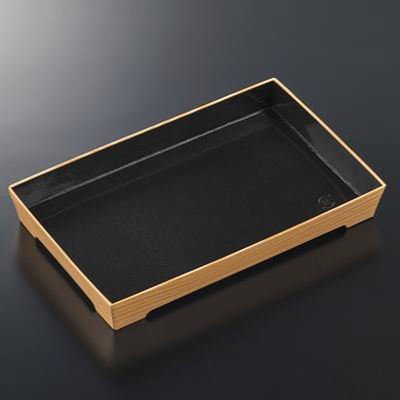 中央化学 寿司容器 SKS 20-12 黒-木曽 身 00778741 1ケース(400個(50個×8))（直送品）