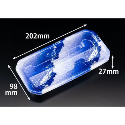リスパック 刺身容器 RON-20-10 うらなみ青 FLHG137 1ケース(1200個(50個×24))（直送品）