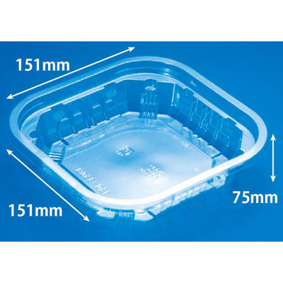 リスパック 透明カップ バイオ 150角 350BS PABW516 1ケース(600個(50個×12))（直送品）