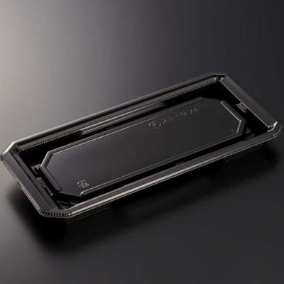 中央化学 寿司容器 HS澄板24-11 BK 身 00115255 1袋(50個)（直送品）