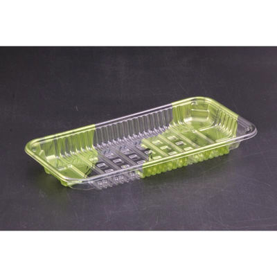 リスパック 透明トレー バイオPET AC-25-12T はやて緑 FSFV845 1袋(100個)（直送品）