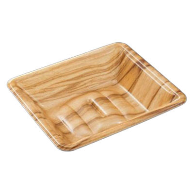 中央化学 発泡トレー 美栄え桶 15-13 木理BR 00770237 1ケース(2000個(50個×40))（直送品）