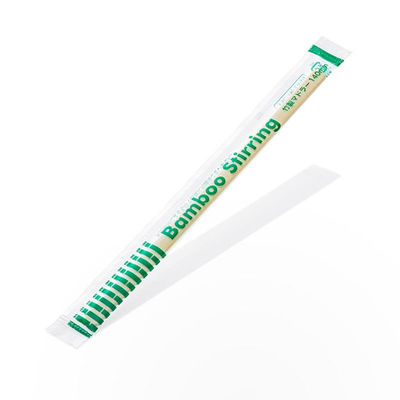 サンナップ ドリンク資材 完封竹製マドラー透明袋入 14cm 1000本 MDB1000P 1ケース(10個(1個×10))（直送品）