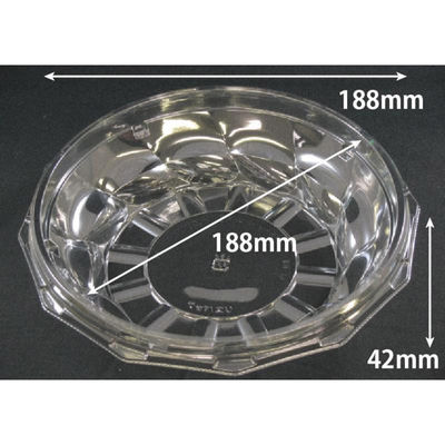 リスパック 冷麺容器 バイオ M 大 12K 本体G PABS620 1ケース(600個(50個×12))（直送品）