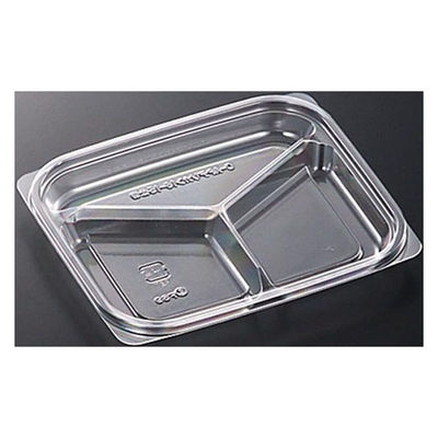 中央化学 惣菜容器 C-AP デリカン 18-15 三ツ仕切 透明 身 00621223 1袋(50個)（直送品）