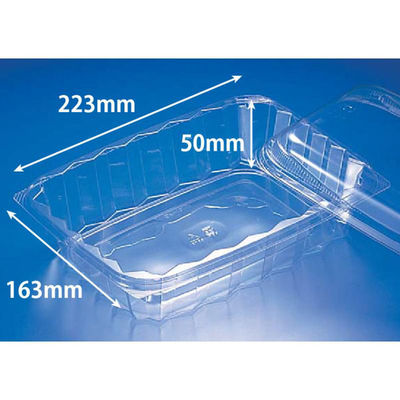 リスパック サラダ容器 バイオ 角ケース 22L-1200BZ PKCC311 1ケース(600個(50個×12))（直送品）