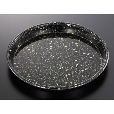 中央化学 寿司桶 HS 丸桶 70 黒金箔-BK 身 00599248 1ケース(60個(10個×6))（直送品）