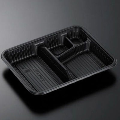 中央化学 弁当容器 CT仕切折R 2.7E2 BK 身 00401752 1袋(100個)（直送品）