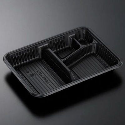 中央化学 弁当容器 CT仕切折R 2.5E2 BK 身 00401749 1袋(100個)（直送品）