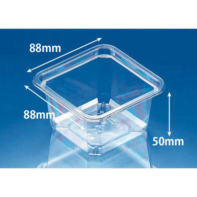 リスパック 透明カップ バイオ 88角 225 BS PABJ030 1ケース(1500個(50個×30))（直送品）