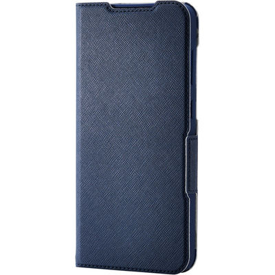 G254 ケース レザー 手帳型 マグネット 超軽量 ネイビー PM-G254PLFUJNV エレコム 1個（直送品）