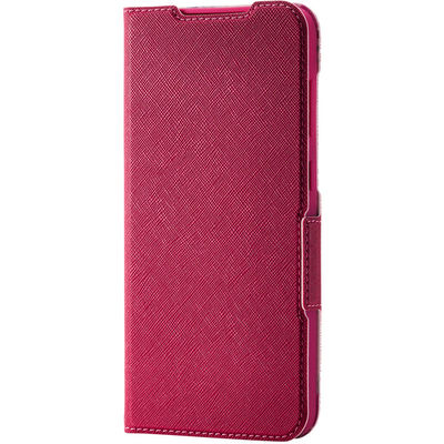 G254 ケース レザー 手帳型 マグネット 超軽量 ディープピンク PM-G254PLFUJPND エレコム 1個（直送品）