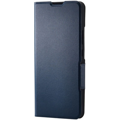O251 ケース レザー 手帳型 マグネット 衝撃吸収 超軽量 ネイビー PM-O251PLFUNV エレコム 1個（直送品）