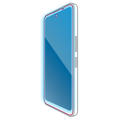 AQUOS wish5 (SH-52F) ガラスフィルム ブルーライトカット 衝撃吸収 PM-S251FLGZBL エレコム 1個（直送品）