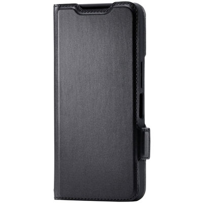 AQUOS wish5 (SH-52F) ケース レザー 手帳型 マグネットブラック PM-S251PLFY3BK エレコム 1個（直送品）