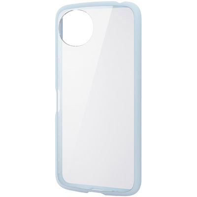 AQUOS wish5 (SH-52F)ケース ハイブリッド 衝撃吸収 ライトブルー PM-S251TSLFCBU エレコム 1個（直送品）