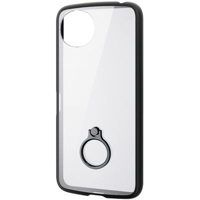 AQUOS wish5 (SH-52F) ケース ハイブリッド リング付 ブラック PM-S251TSLFCRBK エレコム 1個（直送品）