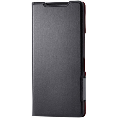 AQUOS R10 (SH-51F) ケース レザー 手帳型 超軽量 ブラック PM-S252PLFUBK エレコム 1個（直送品）