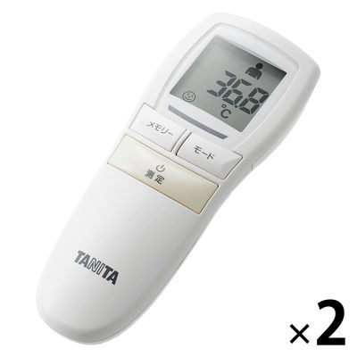 【非接触体温計】 タニタ 非接触体温計 アイボリー BT-543-IV 1セット（2台）
